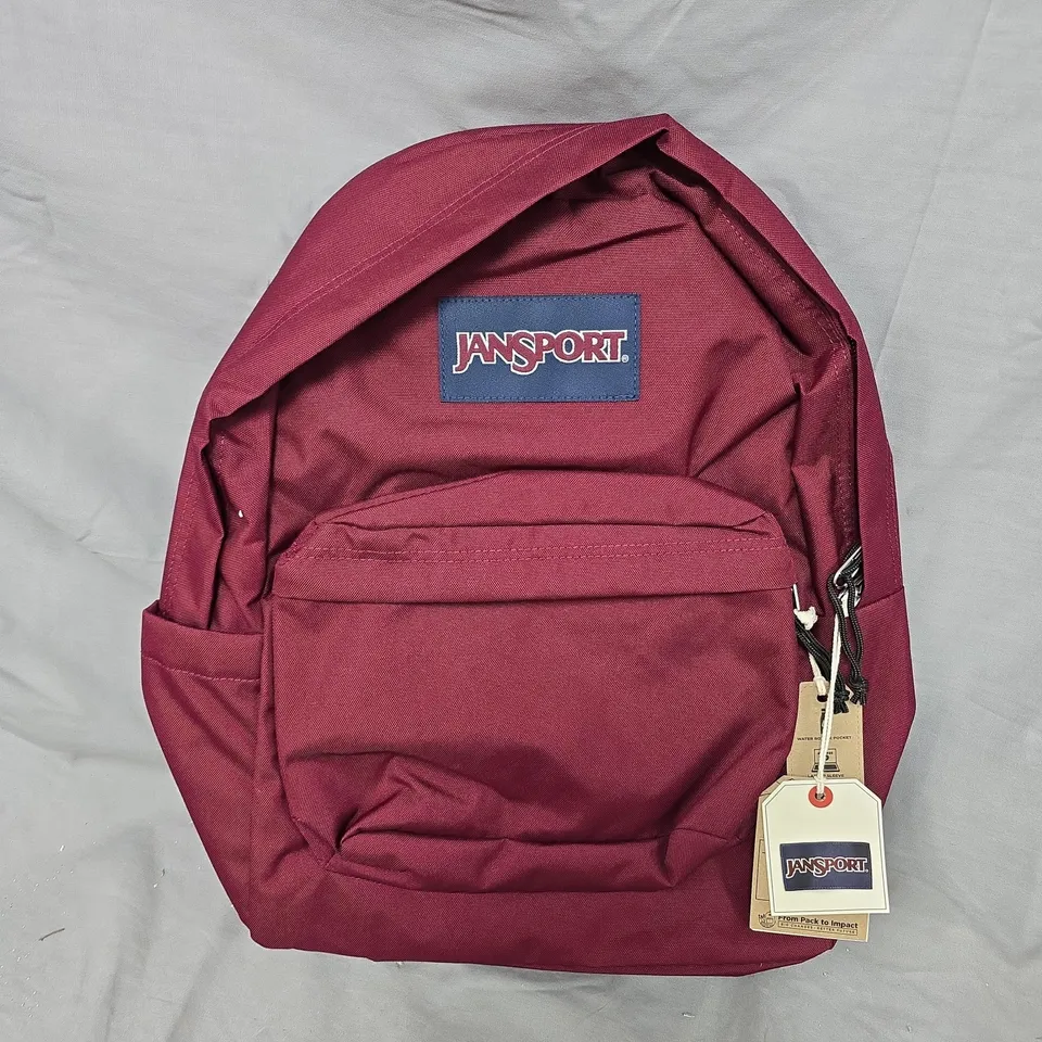 JANSPORT SUPERBREAK PLUS RUSSET RED BACKPACK 26L