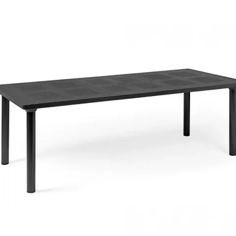 BOXED NARDI RECTANGULAR TABLE LIBECCIO EXTENDABLE 160cm ANTHRACITE (1 BOX)