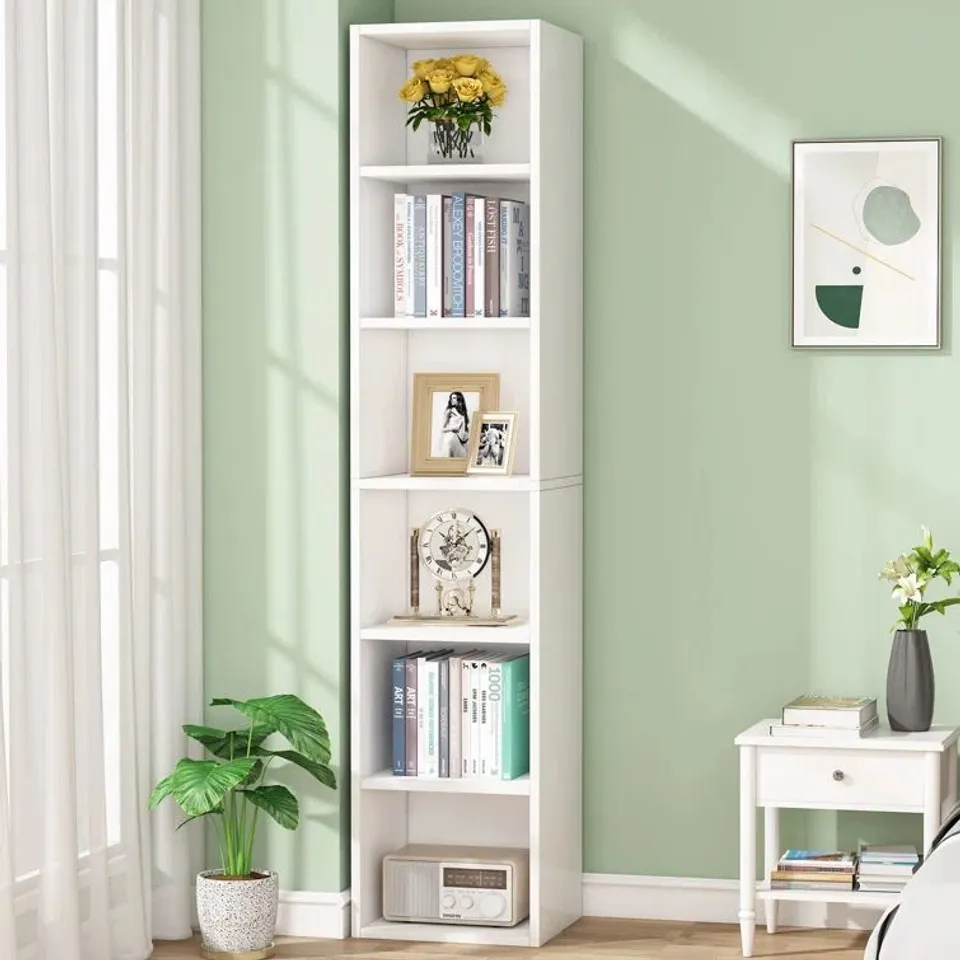 BOXED FONTANNE 180CM H X 30CM W WOOD CUBE BOOKCASE (1 BOX)