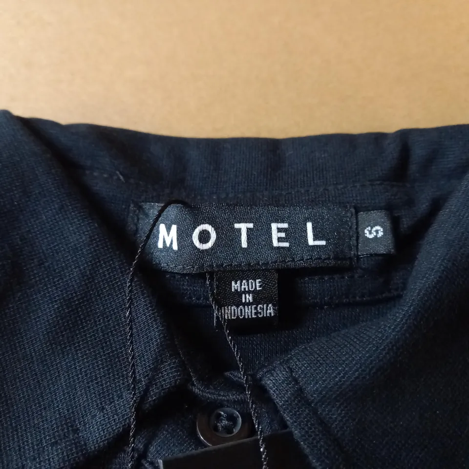 MOTEL BLACK LONG SLEEVED SHIRT DRESS - SIZE S