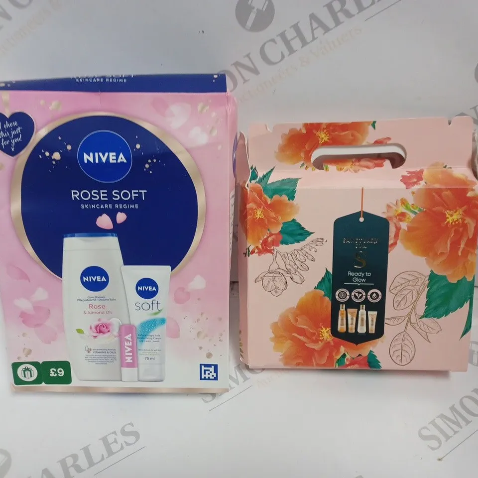 LOT OF 2 BEAUTY GIFT SETS INCLUDES SANCTUARY SPA AND NIVEA