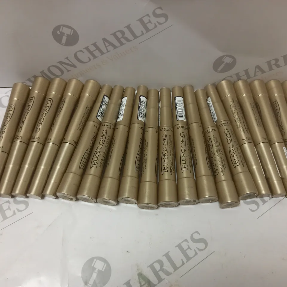 APPROXIMATELY 20 LOREAL PARIS TELECOPIC MASCARA IN MAGNETIC BLACK
