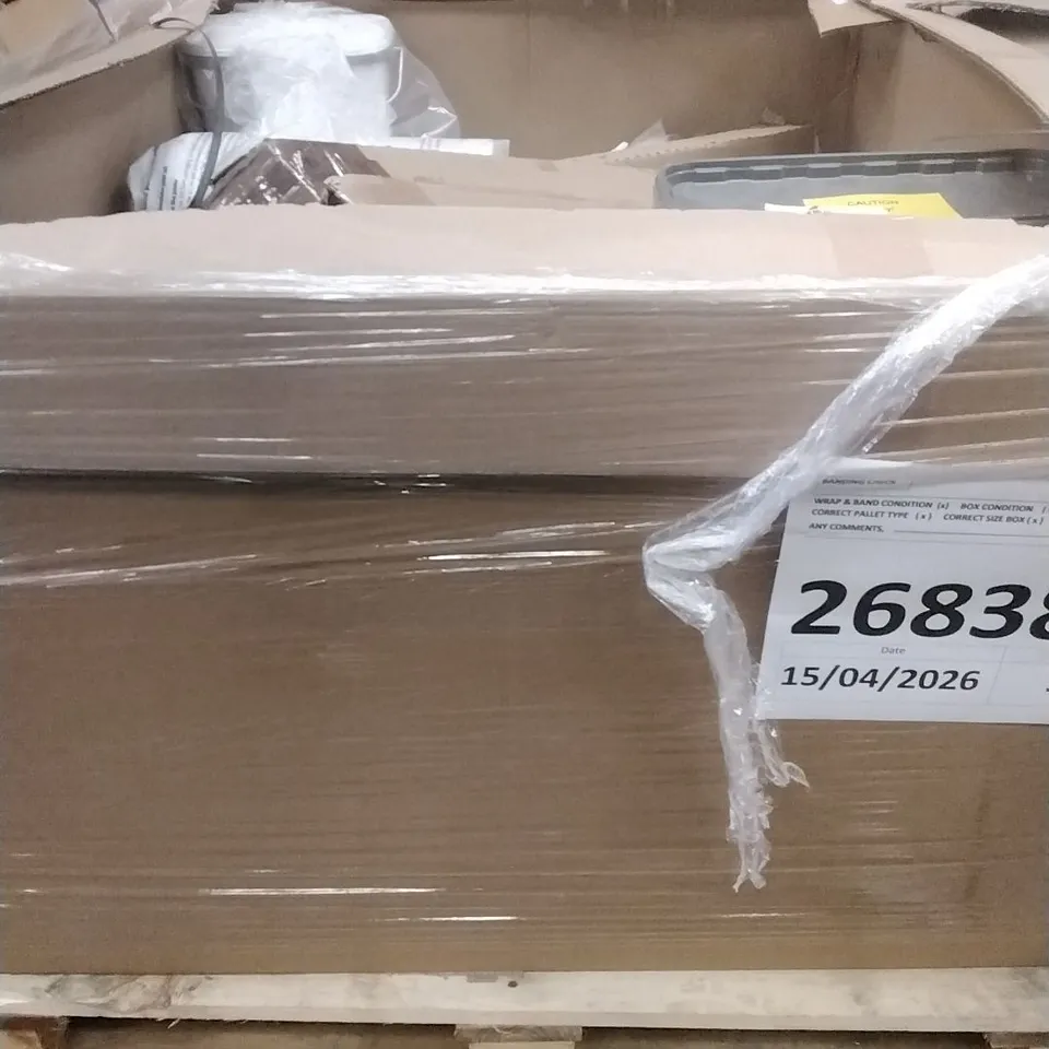 PALLET OF ASSORTED DIY, HOME IMPROVEMENT AND BUILDING PRODUCTS TO INCLUDE; WALL PANELLING, LOFT INSULATION, EASY FIX MORTAR REPAIR, PERMANENT POTHOLE REPAIR ETC