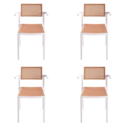 BOXED AMEED 50CM H STACKING ARMCHAIR (SET OF 4)