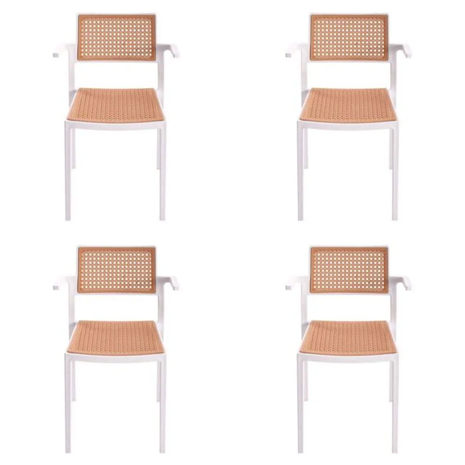 BOXED AMEED 50CM H STACKING ARMCHAIR (SET OF 4)