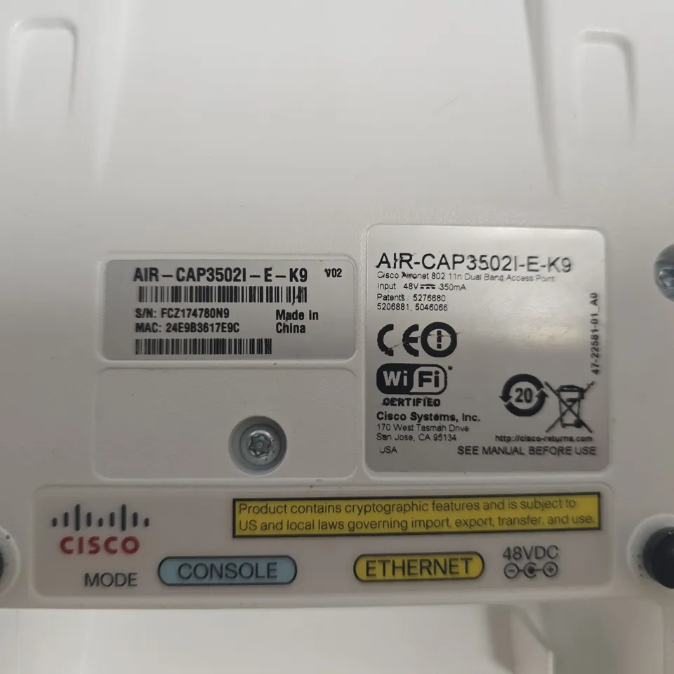CISCO AIR-CAP3502I-E-K9