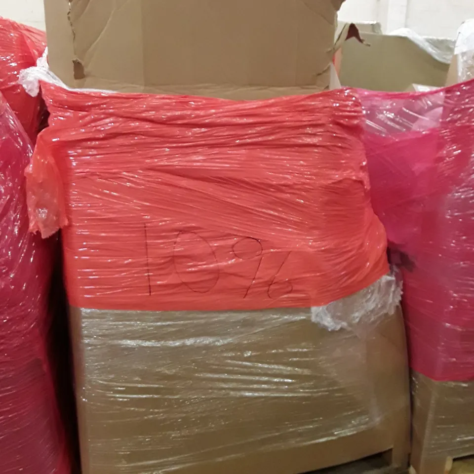 PALLET OF ASSORTED PRODUCTS INCLUDING OFFICE CHAIR, FOAM ROLLER, HOT WATER DISPENSER, TOILET SEAT, MATTRESS TOPPER 