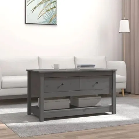 BOXED KOLK SOLID WOOD SOLID COFFEE TABLE (1 BOX)