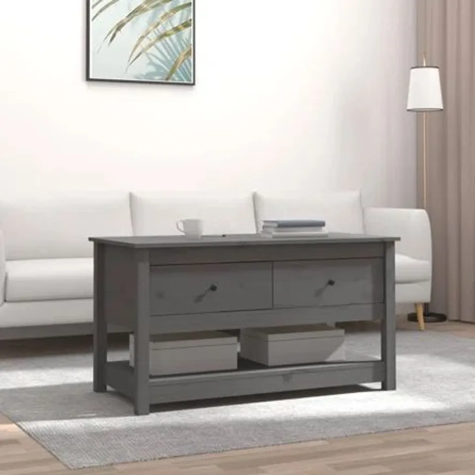 BOXED KOLK SOLID WOOD SOLID COFFEE TABLE (1 BOX)