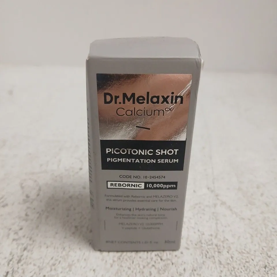 DR.MELAXIN CALCIUM PICOTONIC SHOT PIGMENTATION SERUM – BOXED AND SEALED