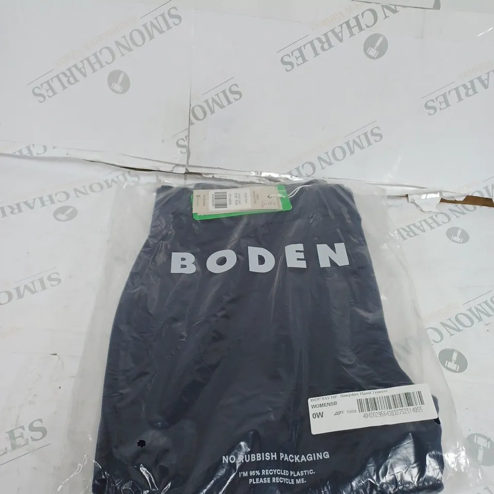 BODEN HAMPSHIRE FLARED TROUSERS SIZE 10P 