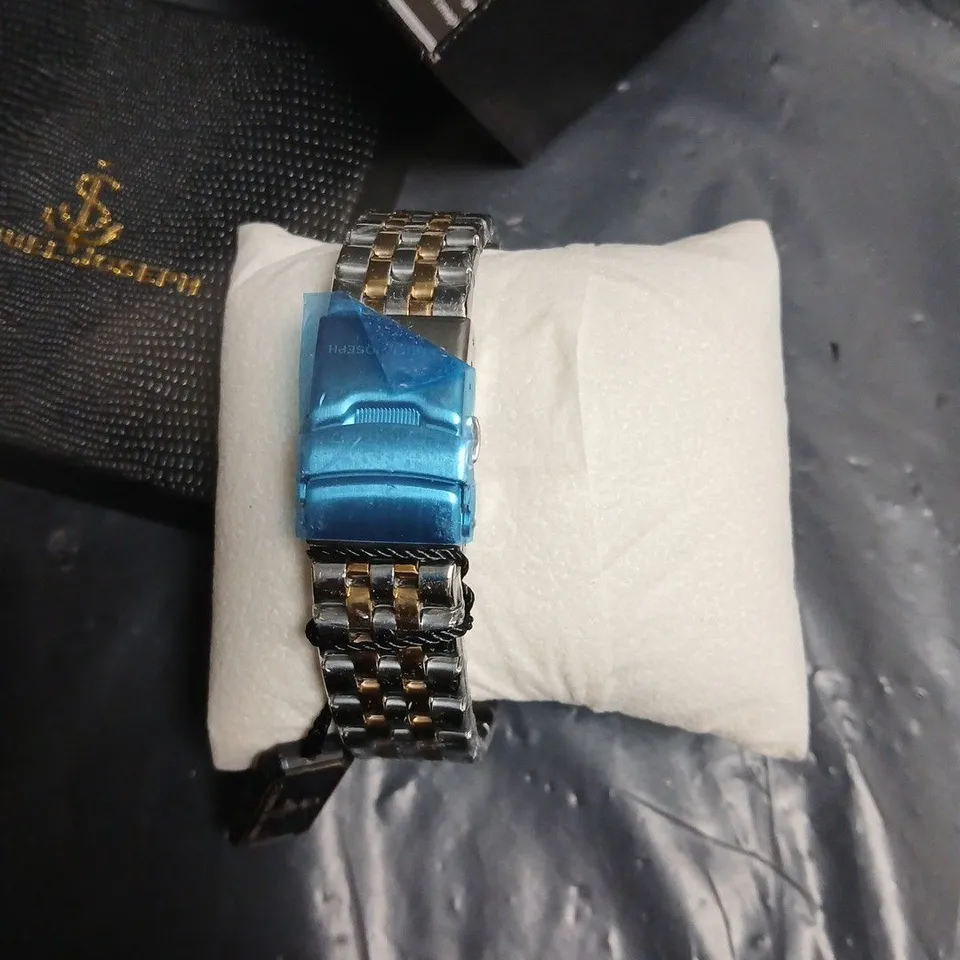 SAMUEL JOSEPH SKELETON WATCH – TWO-TONE STAINLESS STEEL BRACELET