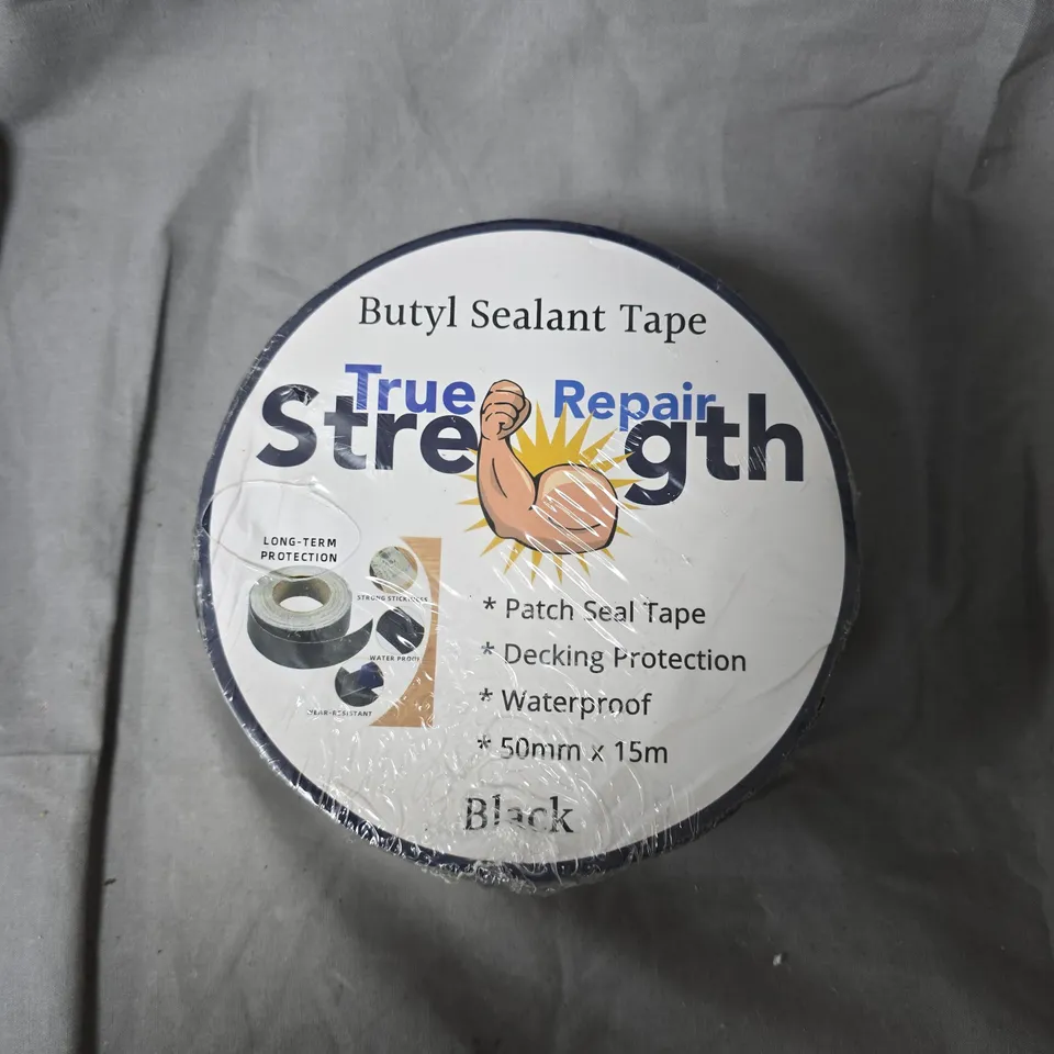 BUTYL SEALANT TAPE – TRUE STRENGTH, 50MM X 15M, BLACK