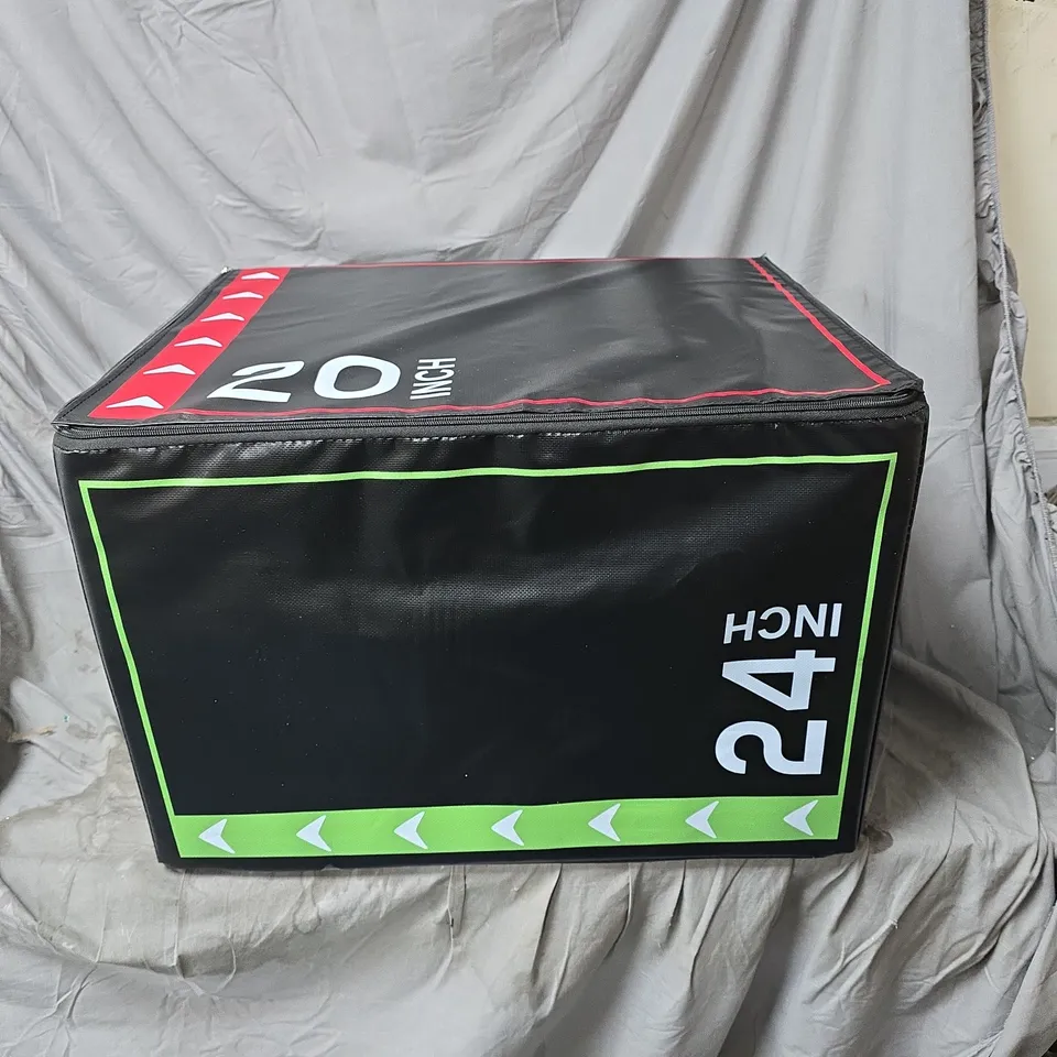 PLYOMETRIC JUMP BOX, WITH FOAM INSERT. GYM/EXERCISE EQUIPMENT 