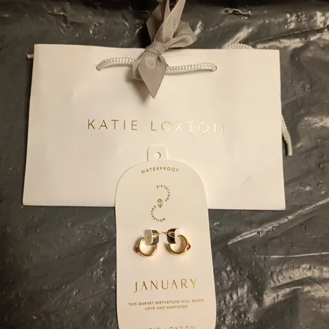 KATIE LOXTON JANUARY GARNET BIRTHSTONE EARRINGS