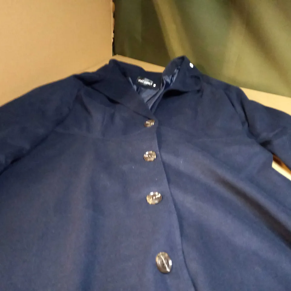 DESIGNER NAVY WOMENS OVER COAT - 3XL