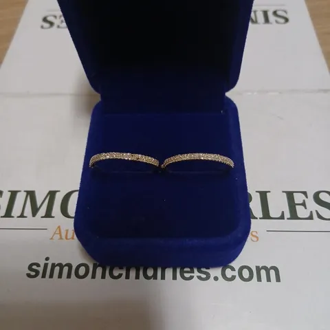 0.3CT DIAMOND HOOP EARRINGS