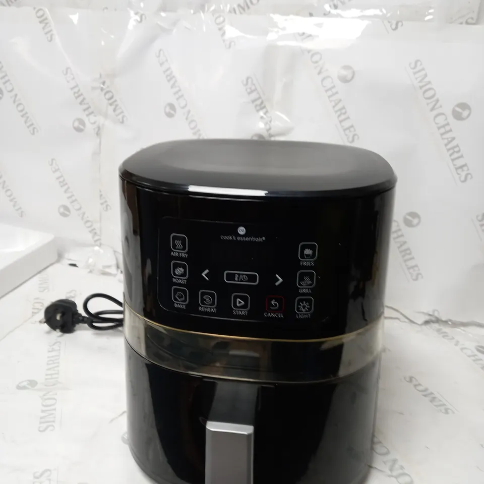BOXED COOK'S ESSENTIALS 4L AIR FRYER - BLACK