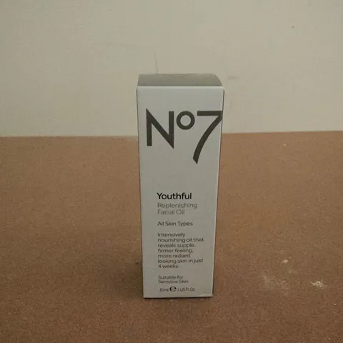 NO7 YOUTHFUL REPLENISHING FACIAL OIL (30ML)