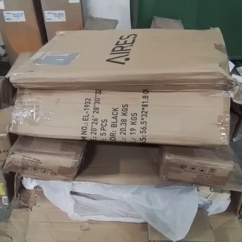 PALLET OF ASSORTED FURNITURE AND PARTS TO INCLUDE; CHERRY TREE SF828 4FT6 BEDFRAMES AND STEAM MOP