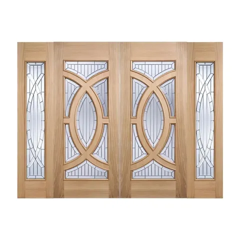BOXED MAJESTIC GLAZED SIDELIGHT OAK EXTERNAL DOOR (1 BOX)