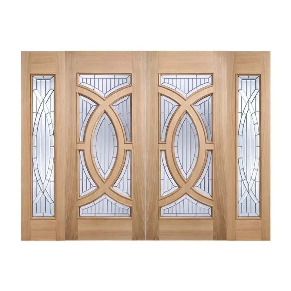 BOXED MAJESTIC GLAZED SIDELIGHT OAK EXTERNAL DOOR (1 BOX)