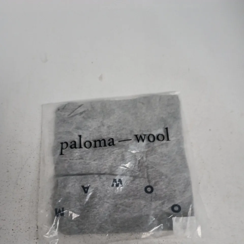 PALOMA WOOL T‑SHIRT – GREY – SIZE S