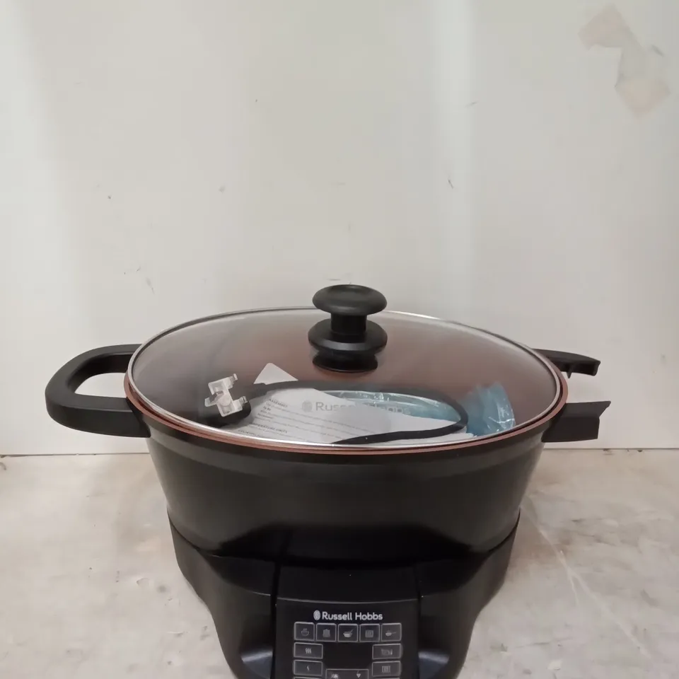 BOXED RUSSELL HOBS GOOD TO GO MULTI-COOKER