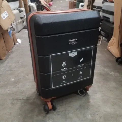 LUGG 40CM JETSET SUITCASE - BLACK/BROWN 