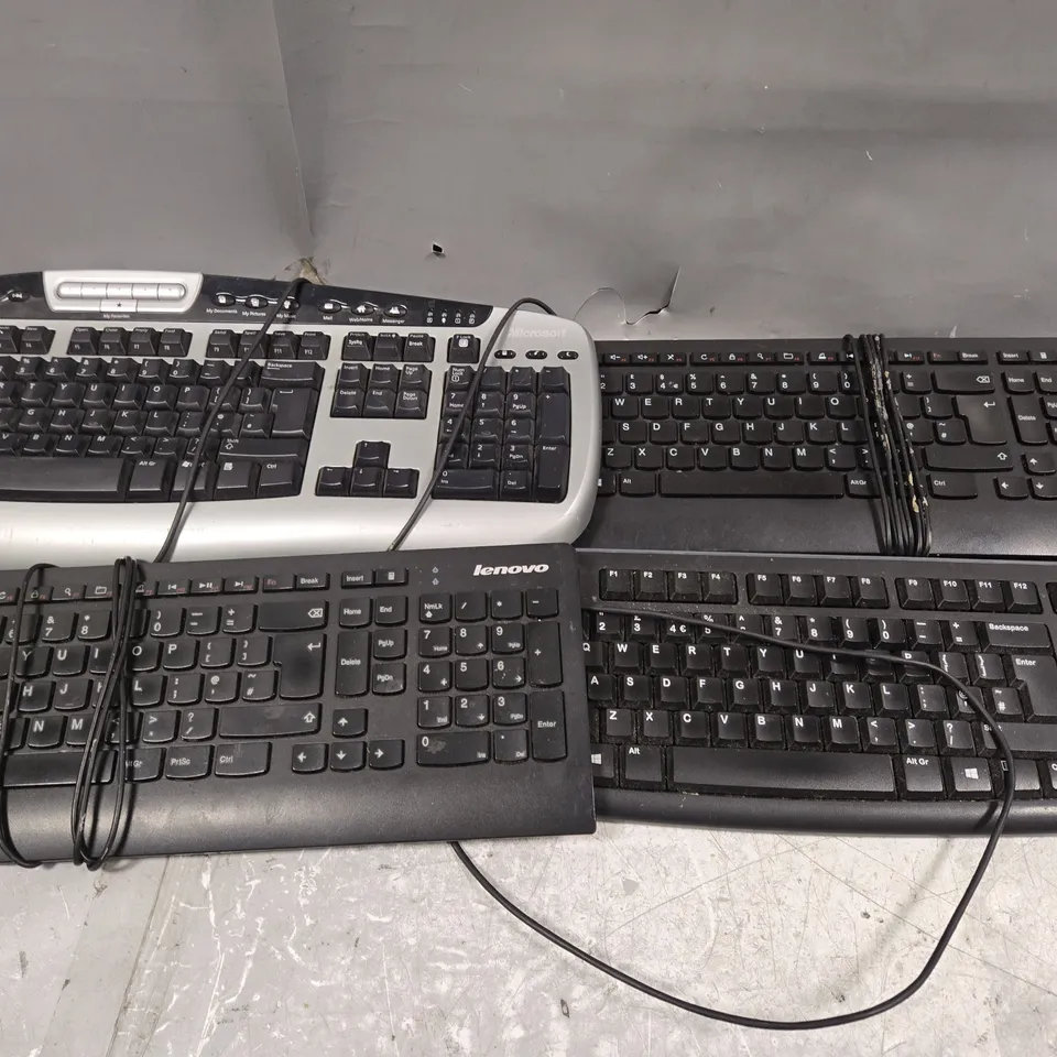 8 X ASSORTED WIRED USB KEYBOARDS 