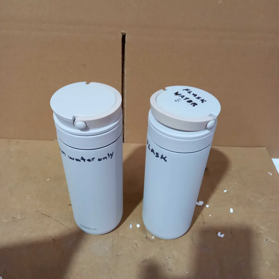 LOCK & LOCK SET OF 2 METRO TWO WAY INSULATED WATER BOTTLES