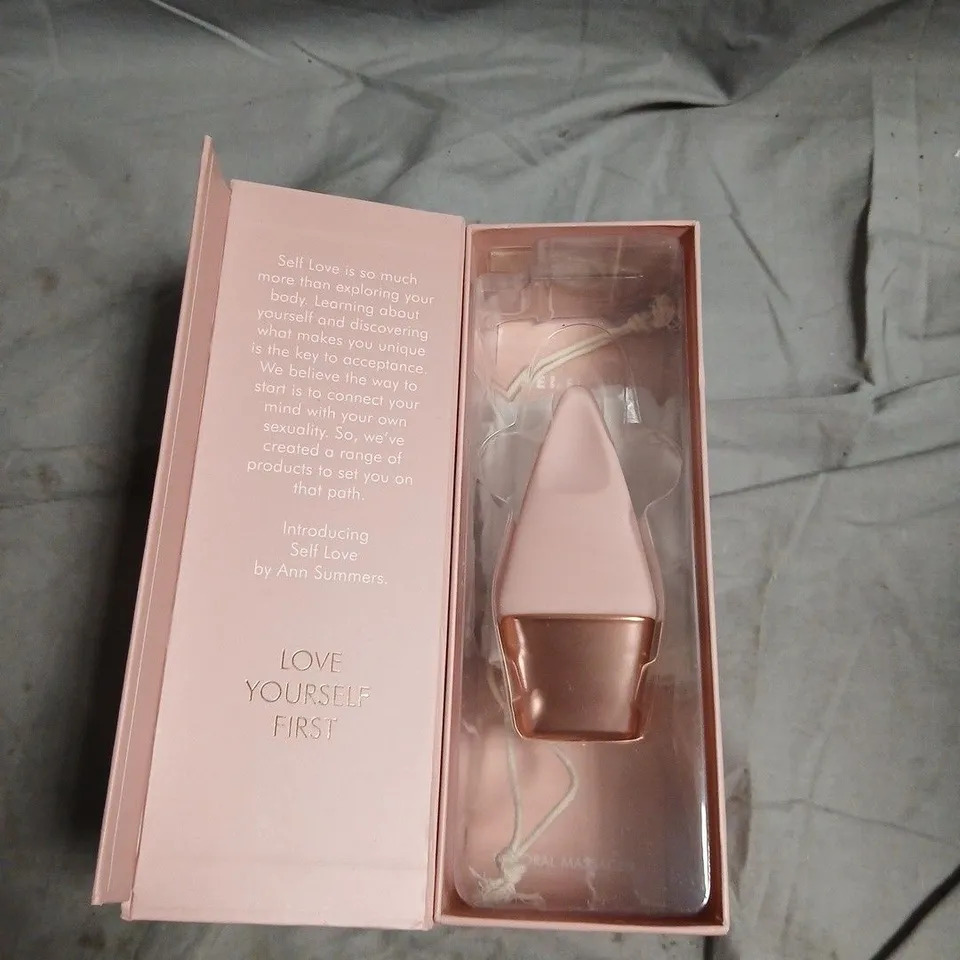 SELF LOVE CLITORAL MASSAGER BY ANN SUMMERS – PINK (BOXED)
