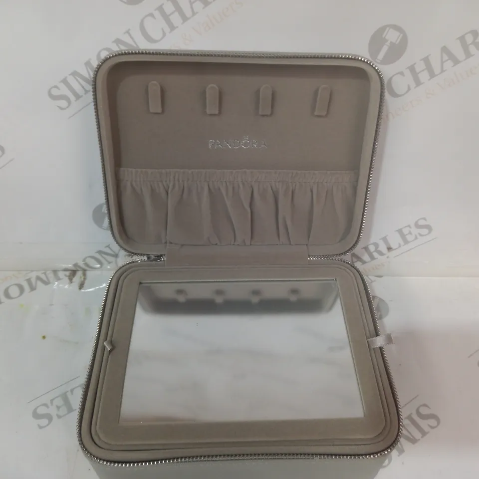 PANDORA TRINKET STORAGE BOX IN GREY W. MIRROR