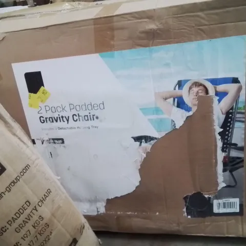 BOXED KEPLIN 2 PACK OF PADDED GRAVITY CHAIRS