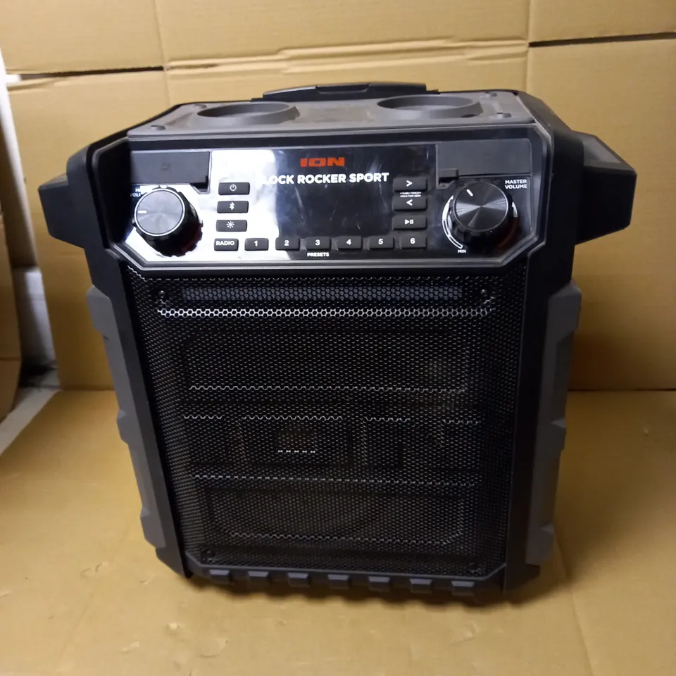 ION AUDIO BLOCK ROCKER SPORT 100W ULTRA-PORTABLE BATTERY POWERED SPEAKER