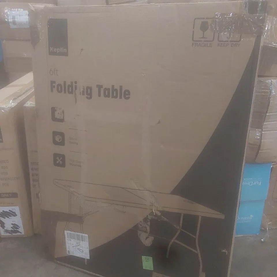 BOXED KEPLIN 6FT FOLDING TABLE