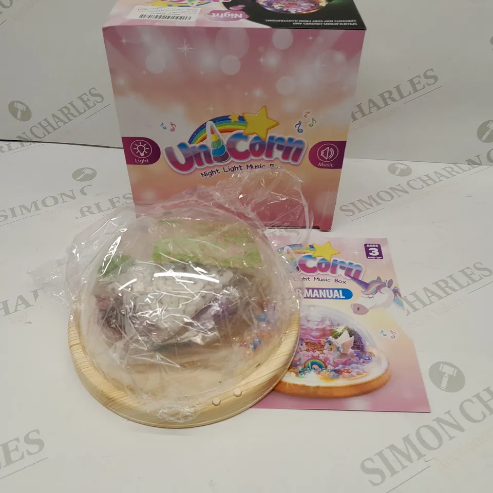 FIVE BRAND NEW BOXED UNICORN NIGHT LIGHT MUSIC BOX