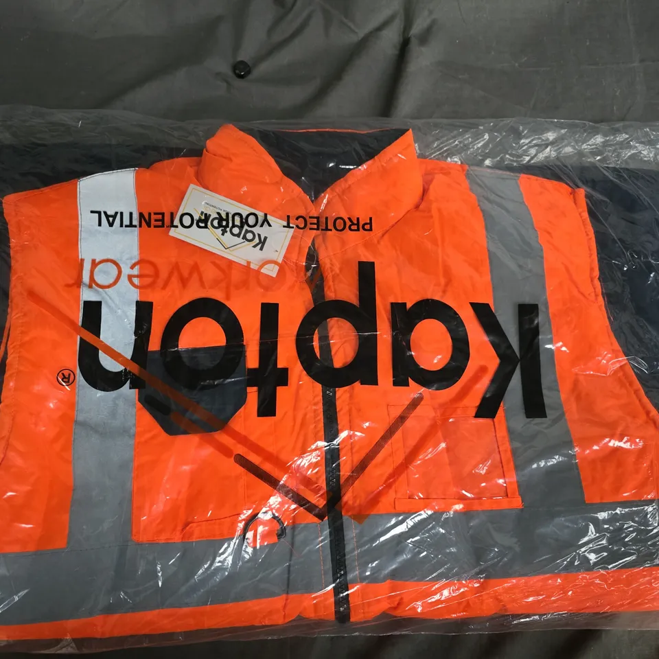 Hi-Vis Safety Vest – Orange with Reflective Strips (Unbranded)