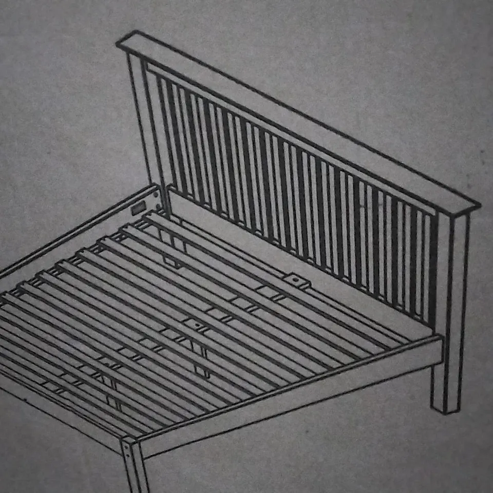 BOXED SCOGGINS BED FRAME DOVE GREY DOUBLE (2 BOXES)