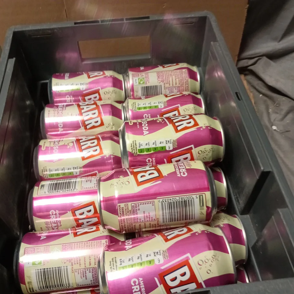 APPROXIMATELY 20 X 330ML CANS OF BARR AMERICAN CREAM SODA 