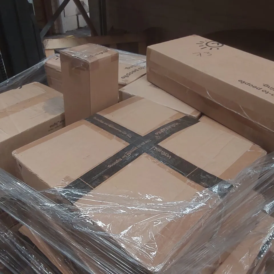 PALLET CONTAINING A VERY LARGE QUANTITY OF ASSORTED LIGHTING PRODUCTS