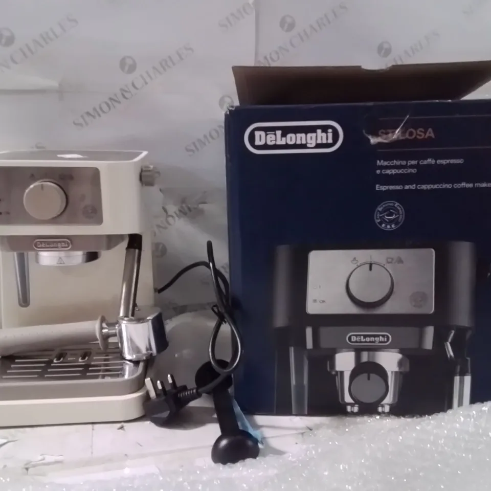 BOXED DELONGHI ESPRESSO MACHINE AND COFFEE MAKER 