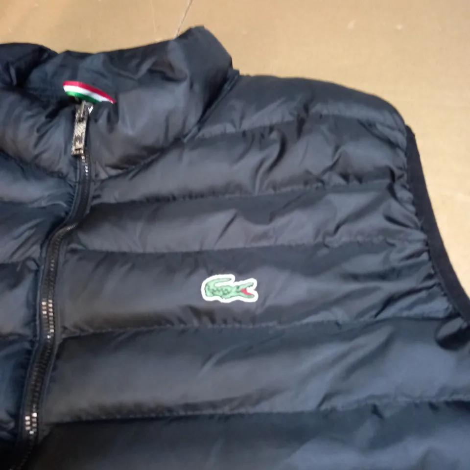 MENS LACOSTE PADDED BODY WARMER SIZE UNSPECIFIED