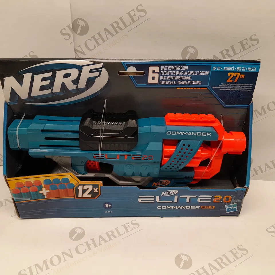 BRAND NEW BOXED NERF ELITE 2.0 COMMANDER RD-6 WITH 6 DART ROTATING DRUM