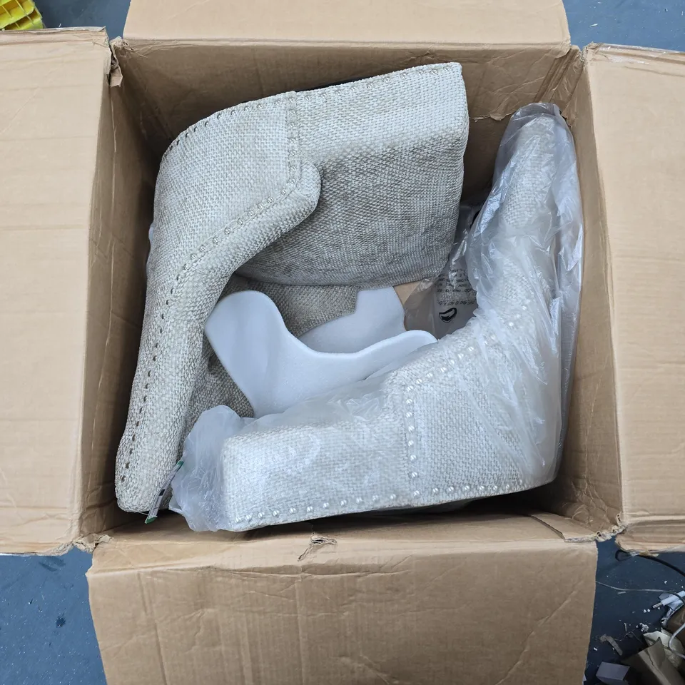 PAIR OF WARWICK CHUNKY WEAVE DINING CHAIRS - COLLECTION ONLY