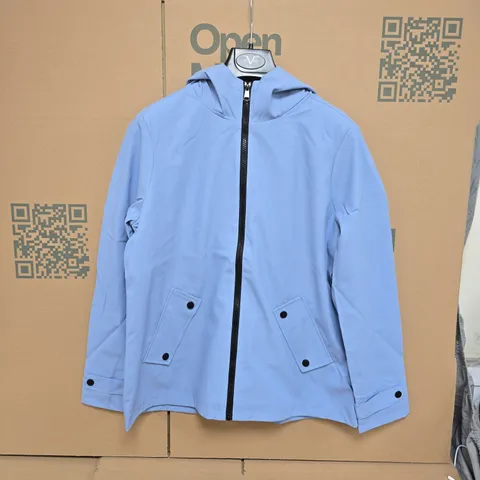 LARGE QUANTITY OF LA MAREY WOMENS LIGHT BLUE RAINCOATS IN VARIOUS SIZES - COLLECTION ONLY 