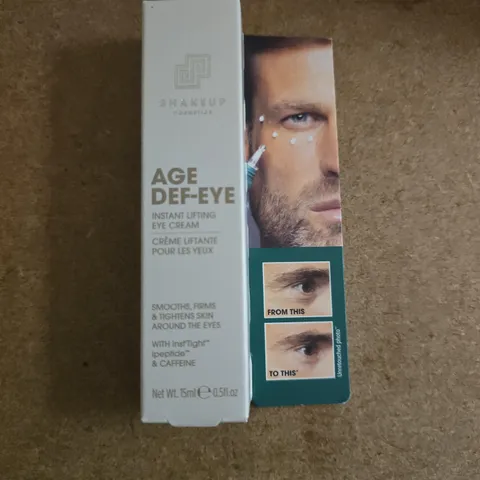 SHAKE UP COSMETICS AGE DEF-EYE INSTANT LIFTING EYE CREAM – 15ML