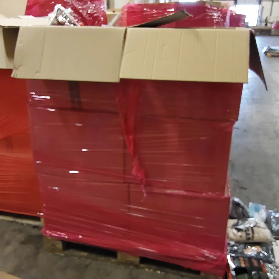 PALLET OF ASSORTED ITEMS INCLUDING: CAR FAN, CLOTHING, PILLOW CASES, SLIPPERS, BAKING KIT, PHONE CASE, EAR PROTECTOR