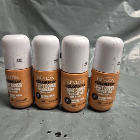 LOT OF APPROXIMATELY 55 REVLON COLOURSTAY LIGHT COVER 30ML FOUNDATIONS - 440 CARAMEL