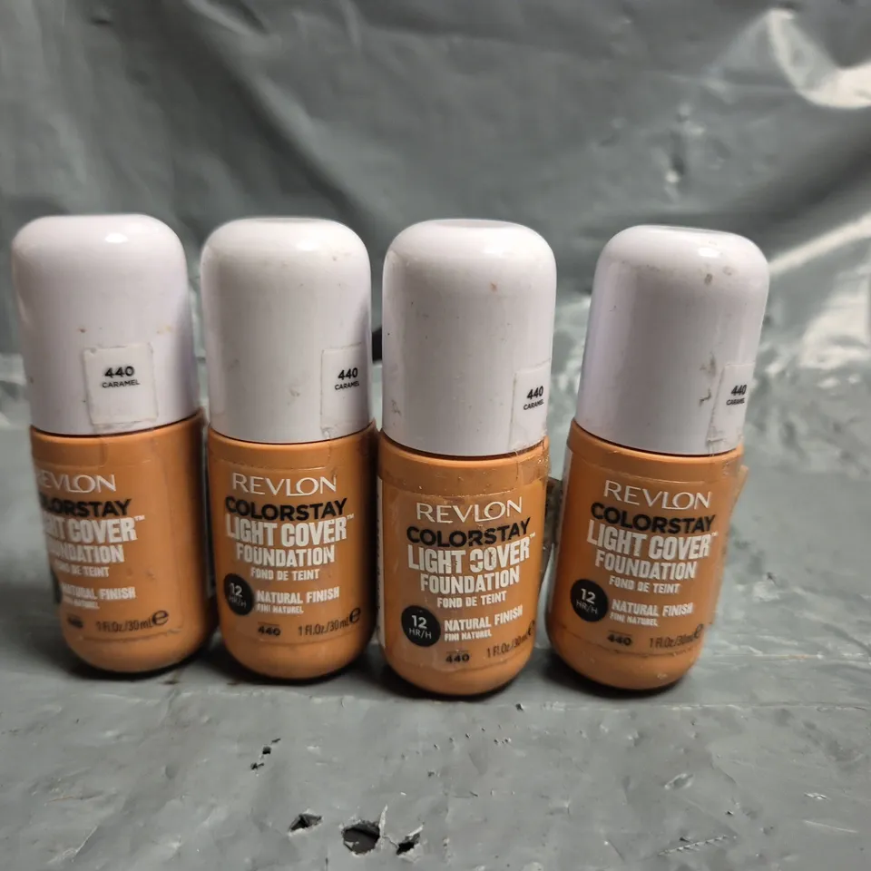 LOT OF APPROXIMATELY 55 REVLON COLOURSTAY LIGHT COVER 30ML FOUNDATIONS - 440 CARAMEL